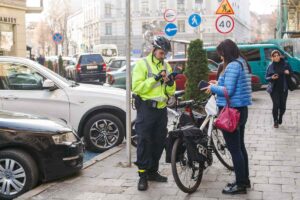 Controlli polizia bici