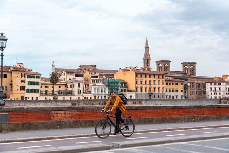 Un ciclista a Firenze