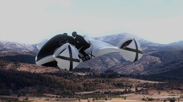 La nuova moto elettrica volante Airwolf
