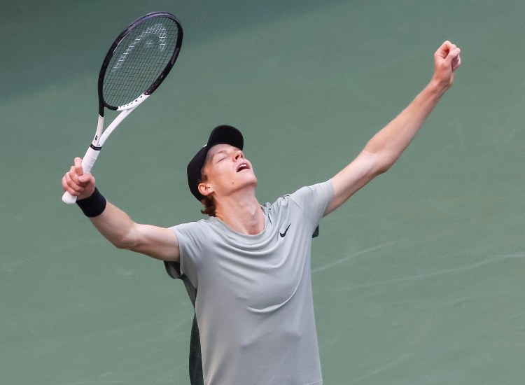 Jannik Sinner agli Us Open 2024 - fonte Ansa Foto - suipedali.it