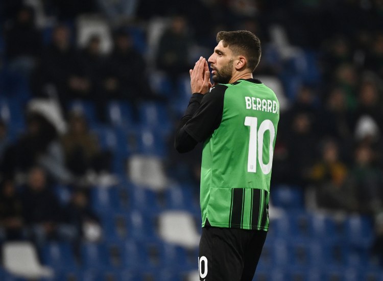 Domenico Berardi con la maglia del Sassuolo - fonte Lapresse - suipedali.it