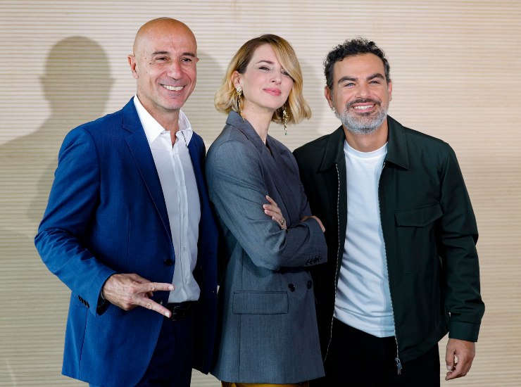 Gianluca Semprini, Carolina Di Domenico e Andrea Perroni - fonte Ansa Foto - suipedali.it