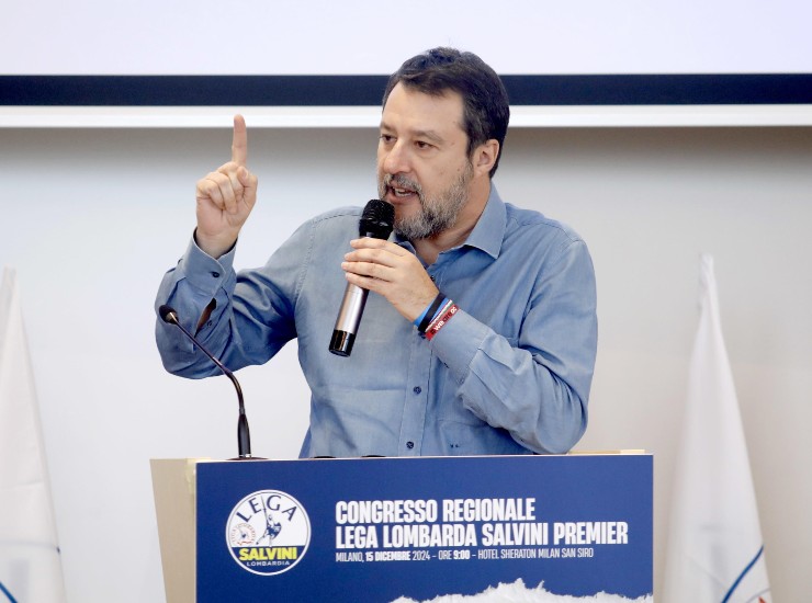 Il ministro dei trasporti Matteo Salvini - fonte Ansa Foto - suipedali.it