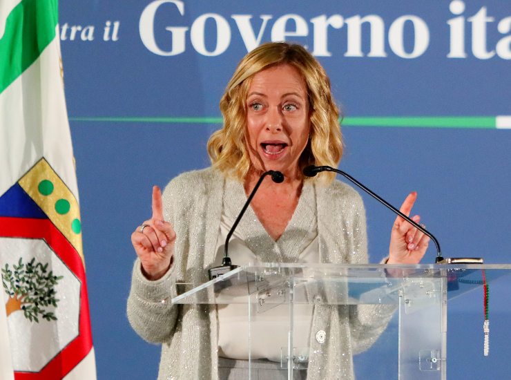 La presidente del consiglio Giorgia Meloni - fonte Ansa Foto - suipedali.it